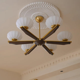 Uzoror Lustre Vintage Traditionnel Élégant en Bois-Luire