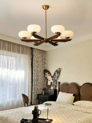 Uzoror Lustre Vintage Traditionnel Élégant en Bois-Luire