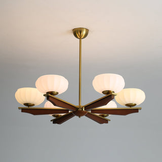 Uzoror Lustre Vintage Traditionnel Élégant en Bois-Luire