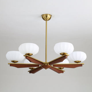 Uzoror Lustre Vintage Traditionnel Élégant en Bois-Luire