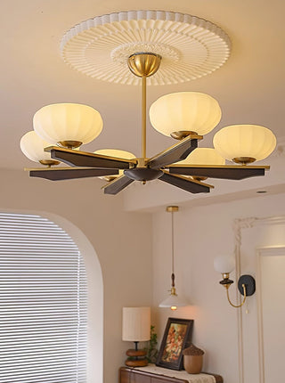 Uzoror Lustre Vintage Traditionnel Élégant en Bois-Luire