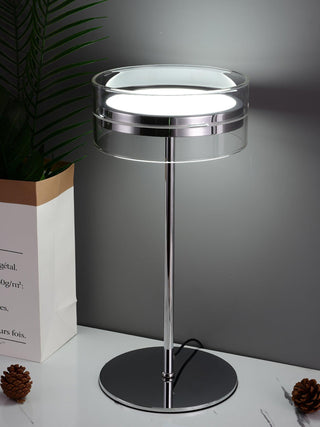 Lioreette Lampe de Table en Chrome Et Verre