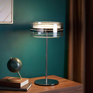 Lioreette Lampe de Table en Chrome Et Verre