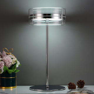 Lioreette Lampe de Table en Chrome Et Verre
