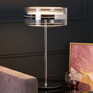 Lioreette Lampe de Table en Chrome Et Verre