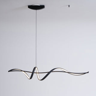 Aveline Suspension moderne LED Wave noire-Luire
