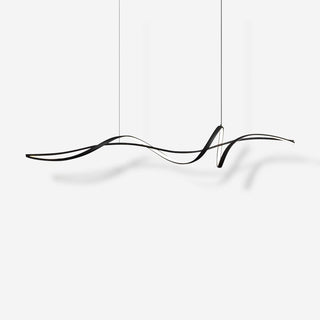 Aveline Suspension moderne LED Wave noire-Luire