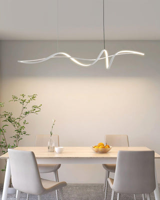 Aveline Suspension moderne LED Wave noire-Luire