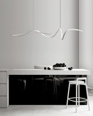 Aveline Suspension moderne LED Wave noire-Luire