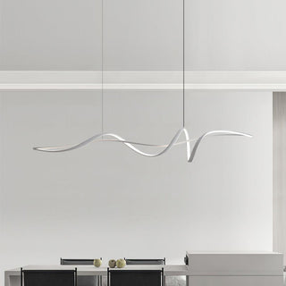 Aveline Suspension moderne LED Wave noire-Luire