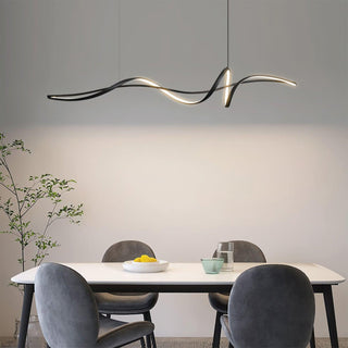 Aveline Suspension moderne LED Wave noire-Luire