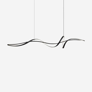 Aveline Suspension moderne LED Wave noire-Luire