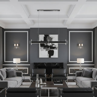 Industrial Axis Linear Pendant Lamp-Neutral Decor