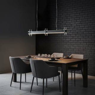 Industrial Axis Linear Pendant Lamp-Neutral Decor
