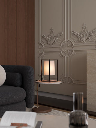 Industrial Cage Frame Table Lamp-Neutral Decor