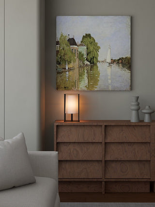Industrial Cage Frame Table Lamp-Neutral Decor