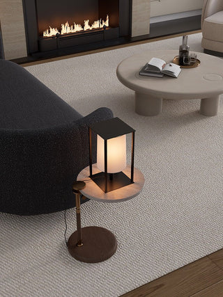 Industrial Cage Frame Table Lamp-Neutral Decor