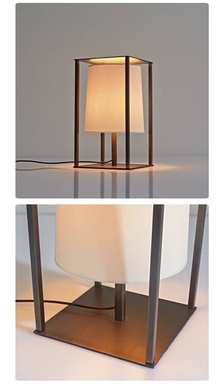 Industrial Cage Frame Table Lamp-Neutral Decor