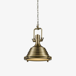 Solara Lampe Suspendue en Laiton Industrielle