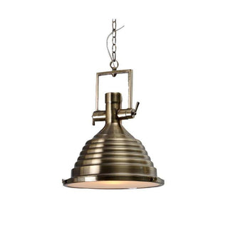 Solara Lampe Suspendue en Laiton Industrielle