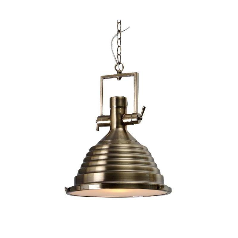 Alvora Lampe Suspendue en Laiton Industrielle