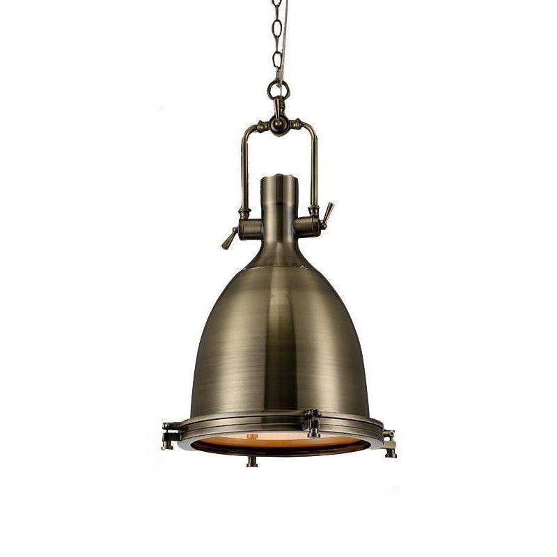 Alvora Lampe Suspendue en Laiton Industrielle