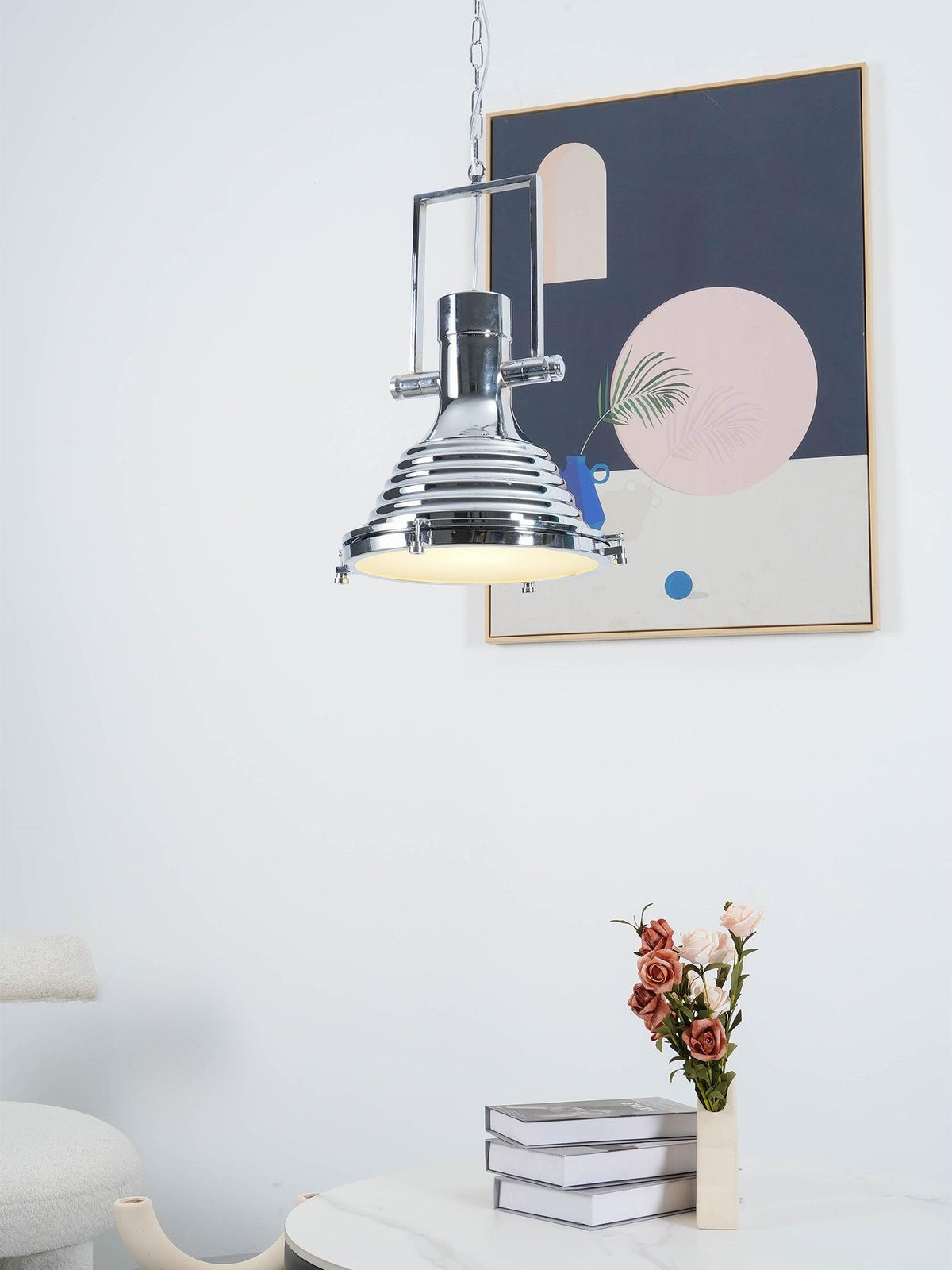 Alvora Lampe Suspendue en Laiton Industrielle