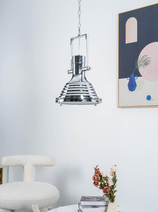 Solara Lampe Suspendue en Laiton Industrielle