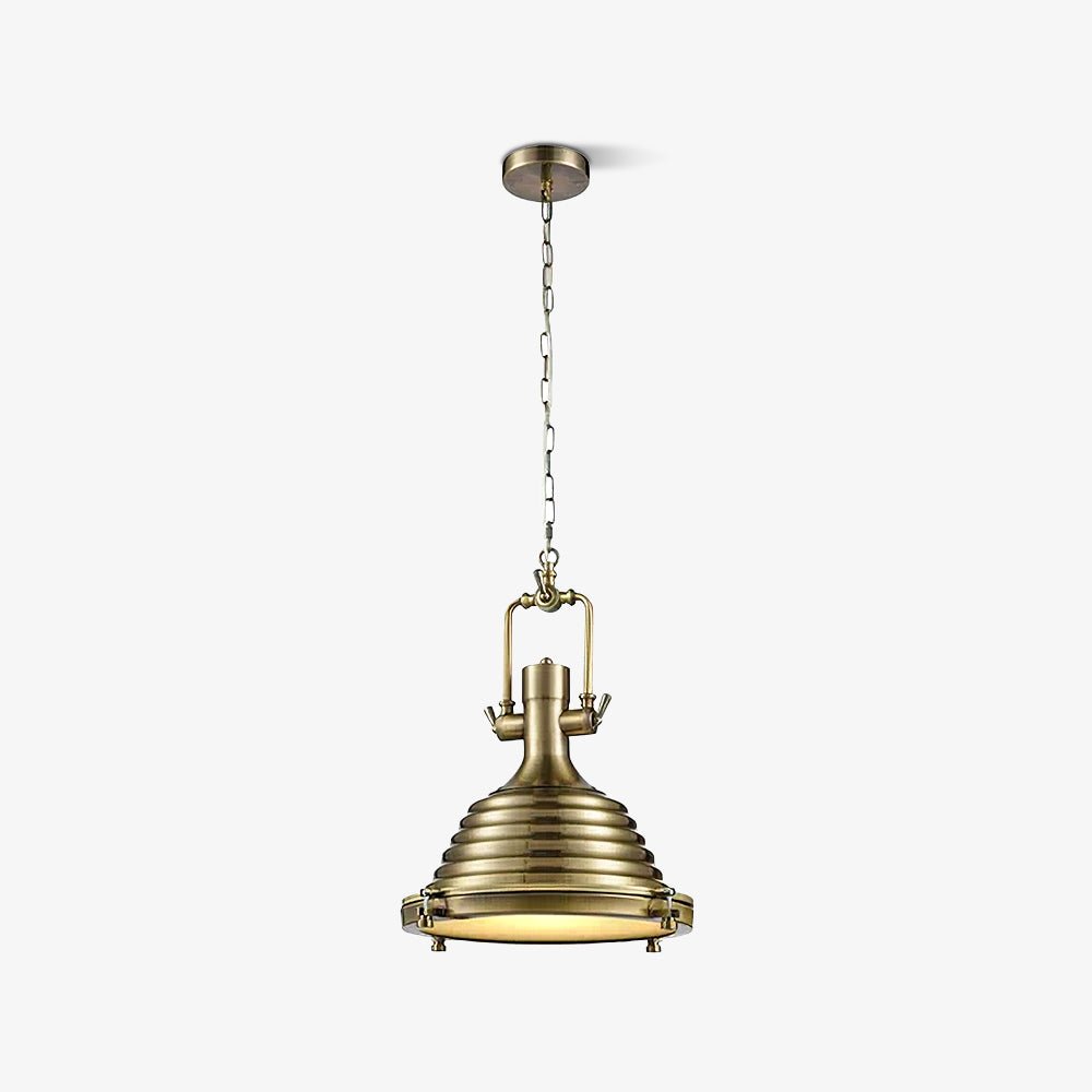 Alvora Lampe Suspendue en Laiton Industrielle
