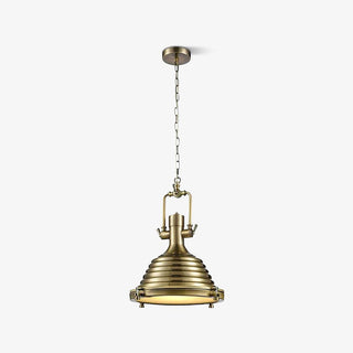 Solara Lampe Suspendue en Laiton Industrielle