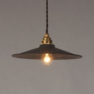 Zotheira Suspension Métal Plat Industriel Vintage