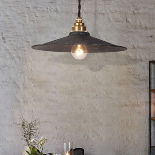 Zotheira Suspension Métal Plat Industriel Vintage