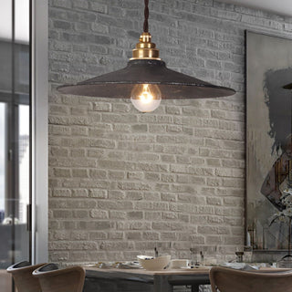 Zotheira Suspension Métal Plat Industriel Vintage