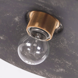 Zotheira Suspension Métal Plat Industriel Vintage