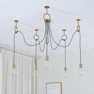 Lustra Lustre Industrial Spider Bulb Hanging-Luire