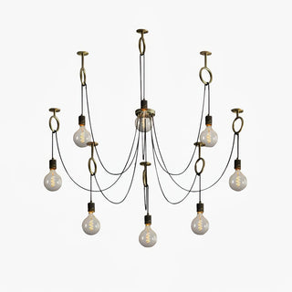 Lustra Lustre Industrial Spider Bulb Hanging-Luire