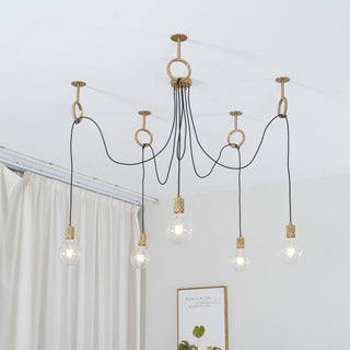 Lustra Lustre Industrial Spider Bulb Hanging-Luire