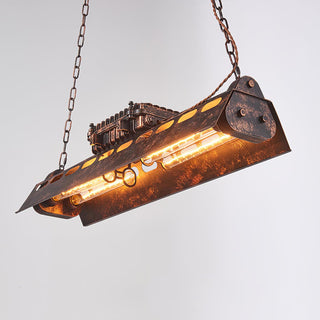 Lustra Lustre Cadre Rectangulaire Industriel-Luire