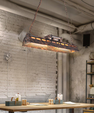 Lustra Lustre Cadre Rectangulaire Industriel-Luire
