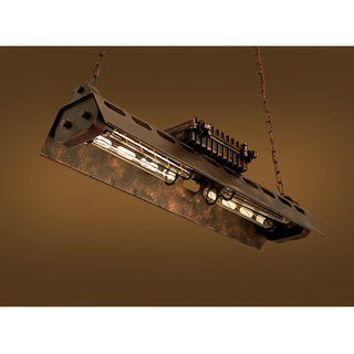 Lustra Lustre Cadre Rectangulaire Industriel-Luire