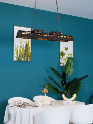 Lustra Lustre Cadre Rectangulaire Industriel-Luire