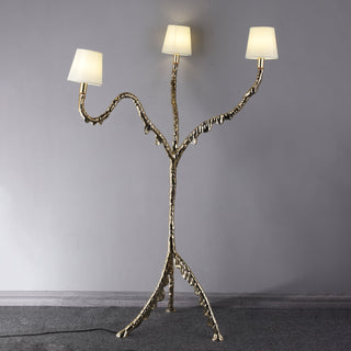 Dendria Lampadaire à Trois Bras Sculptural