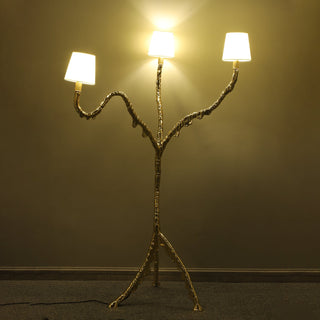 Dendria Lampadaire à Trois Bras Sculptural