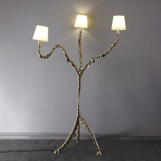 Dendria Lampadaire à Trois Bras Sculptural