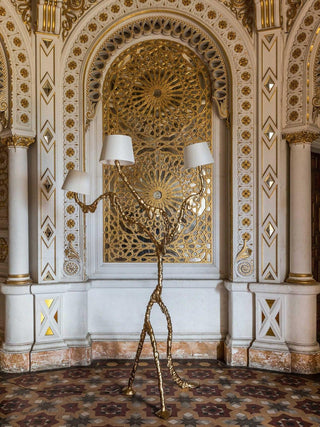 Dendria Lampadaire à Trois Bras Sculptural