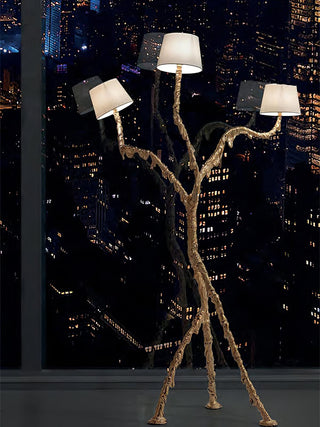 Dendria Lampadaire à Trois Bras Sculptural