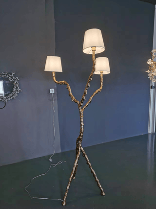 Dendria Lampadaire à Trois Bras Sculptural