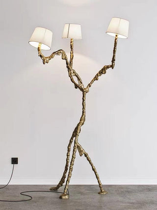 Dendria Lampadaire à Trois Bras Sculptural