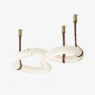 Luste Lampe Suspendue À Boucle Fermée en Albâtre