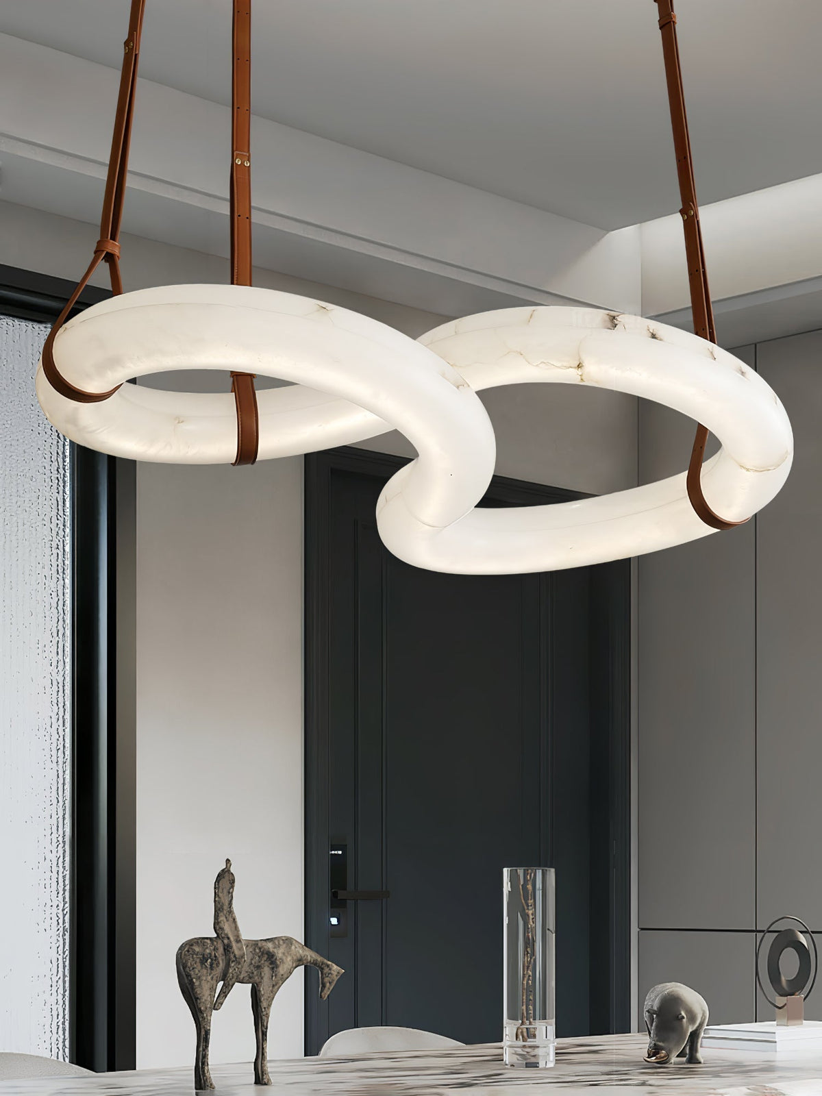 Althaen Lustre Albâtre Marron Luxe Postmoderne